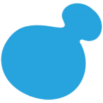 blob isotipo azul pujuso
